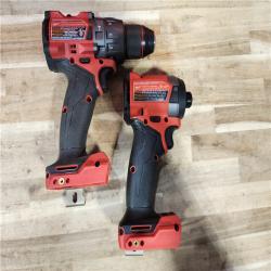 HOUSTON LOCATION - AS-IS Milwaukee  FUEL 18V Lithium-Ion Brushless Cordless Hammer Drill and Impact Driver Combo Kit