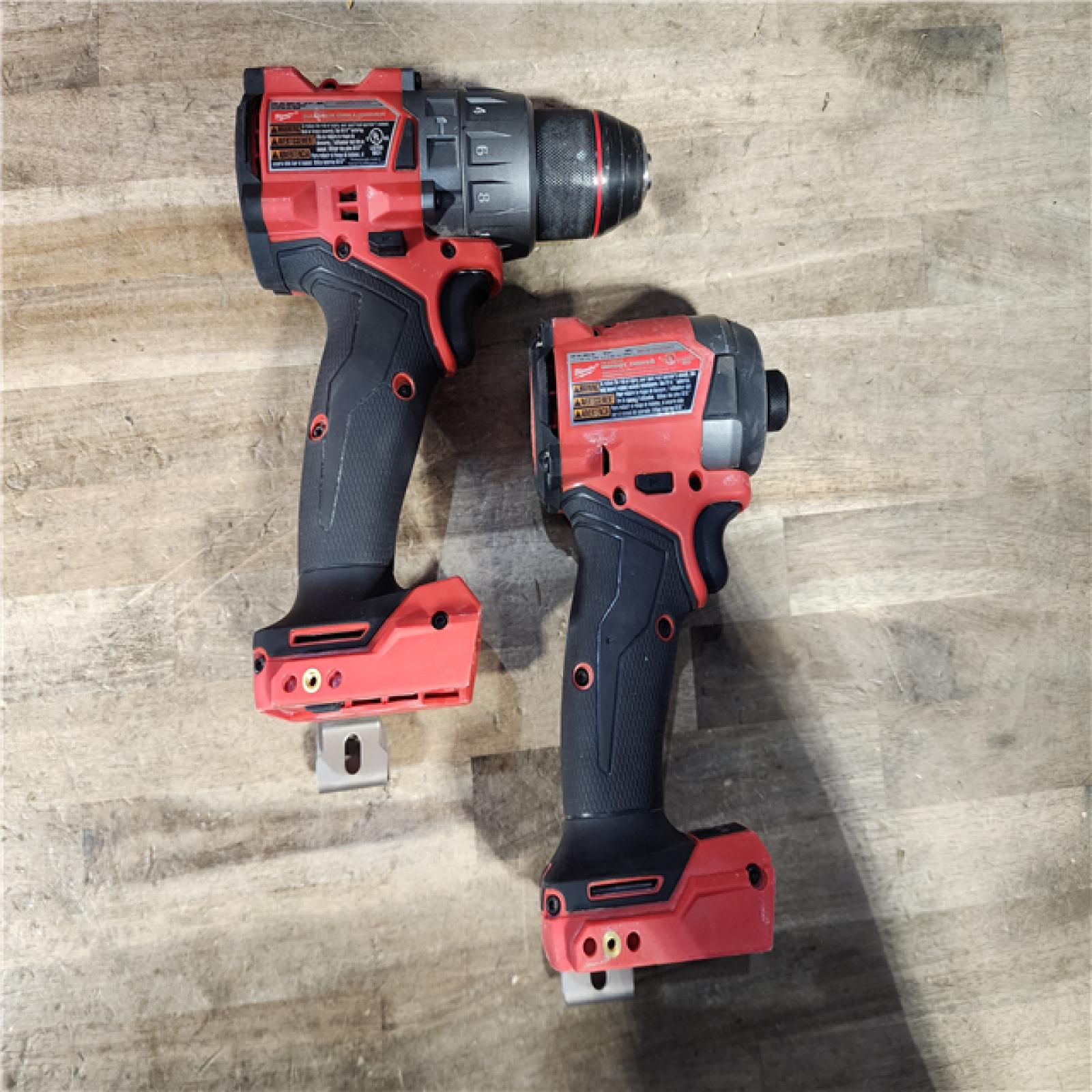 HOUSTON LOCATION - AS-IS Milwaukee FUEL 18V Lithium-Ion Brushless Cordless Hammer Drill and Impact Driver Combo Kit