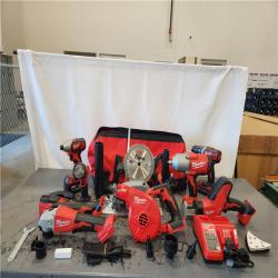 AS-IS- NEW M18 18-Volt Lithium-Ion Cordless Combo Kit 9-Tool with 2-Batteries  Charger and Tool Bag