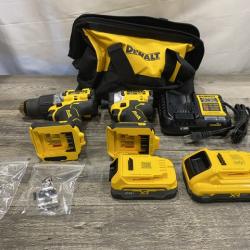 AS-IS DEWALT 20V XR Lithium-Ion Cordless 2-Tool Combo Kit