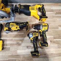 HOUSTON LOCATION - AS-IS (APPEARS LIKE NEW) DEWALT 5 TOOL COMBO KIT W/ (2) BATTERY & CHARGER