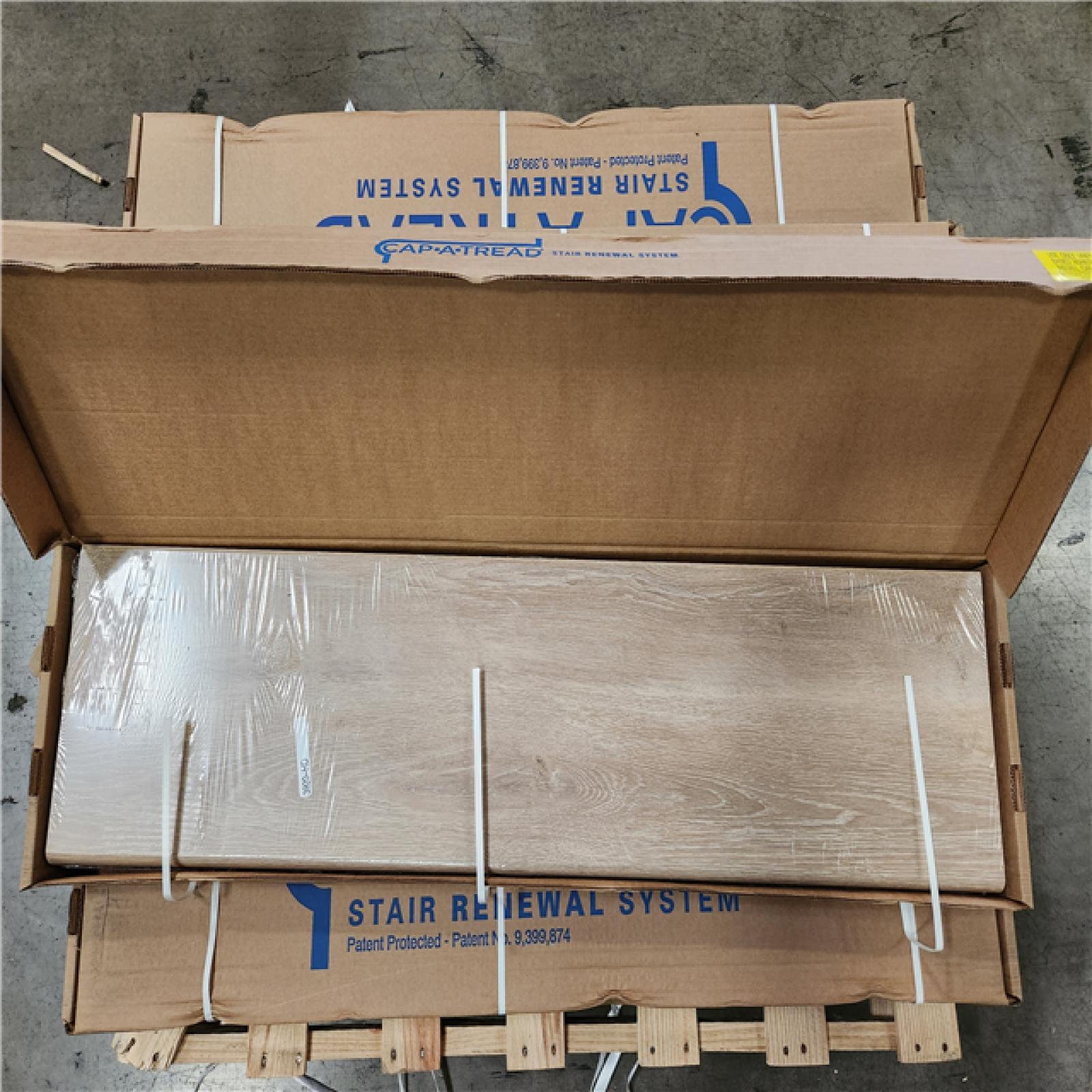Phoenix Location Cap A Tread Dusk Cherry 47 in. L x 12.15 in. W x 2.28 in. T Vinyl Stair Tread and Reversible Riser Kit (8 Total)