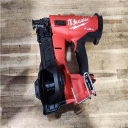 Houston Location AS-IS Milwaukee FUEL 18-Volt Lithium-Ion Brushless Cordless Coil Roofing Nailer (Tool Only)
