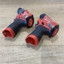 AS-IS Milwaukee FUEL 12-Volt Lithium-Ion Brushless Cordless Hammer Drill and Impact Driver Combo Kit