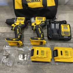AS-IS DEWALT ATOMIC 20-Volt MAX Lithium-Ion Cordless Combo Kit