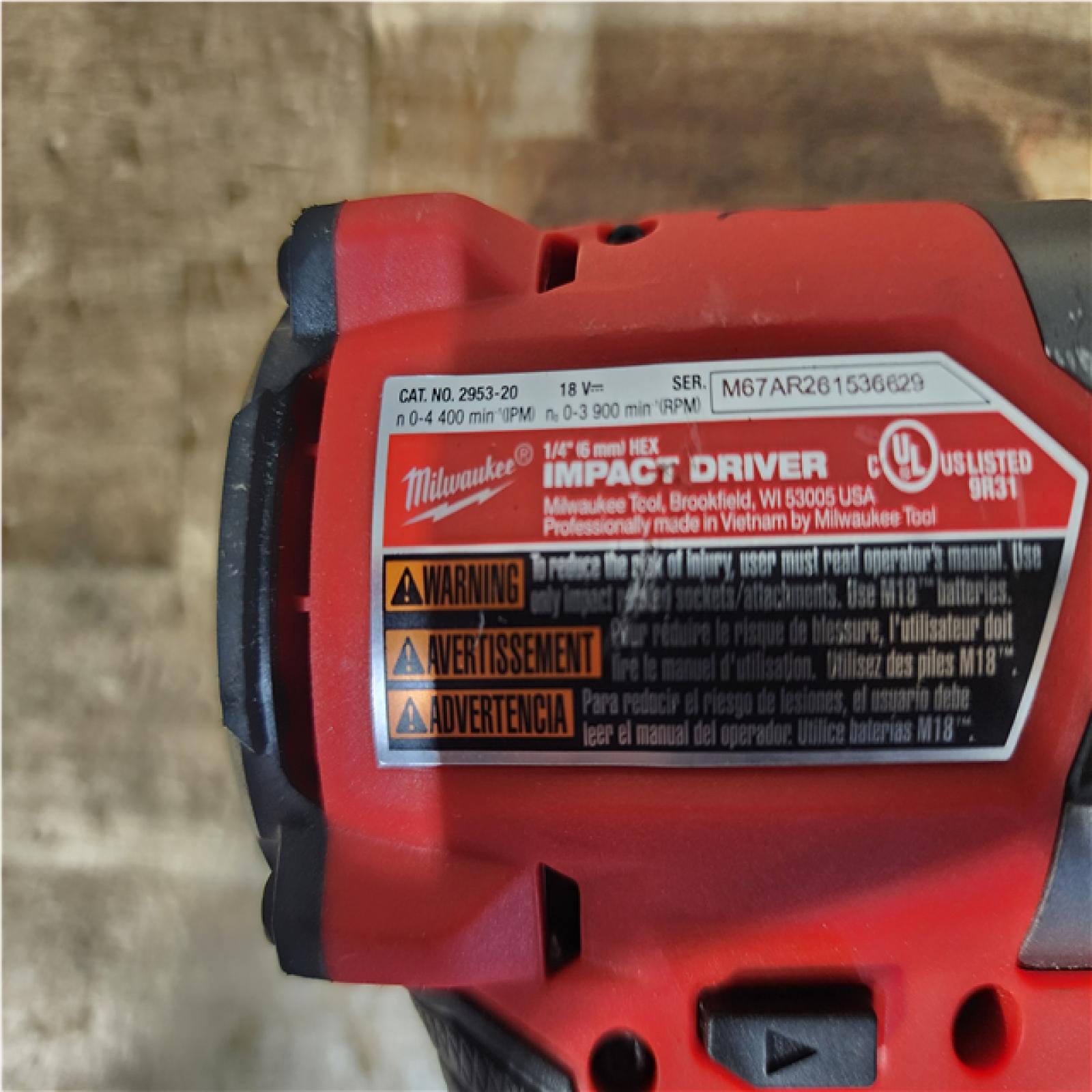 Houston Location AS-IS Milwaukee Fuel Impact Driver