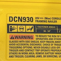 AS-IS DEWALT 20V 30 Degree Cordless Framing Nailer (Tool-Only)