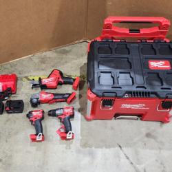 HOUSTON LOCATION - AS-IS (APPEARS LIKE NEW) Milwaukee Electric - M18 4-Tool Combo KIT