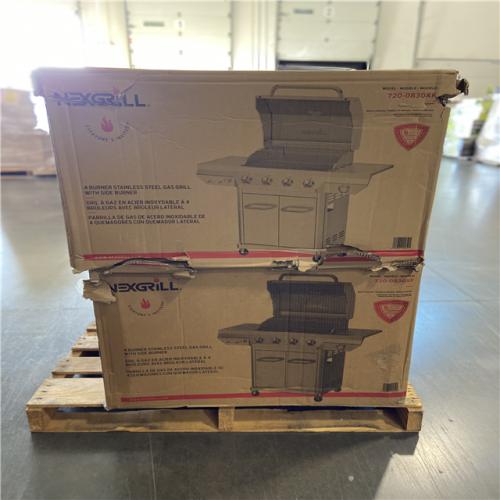 DALLAS LOCATION - Nexgrill 4 Burner Stainless Steel Propane Gas Grill with Side Burner (2 UNITS)