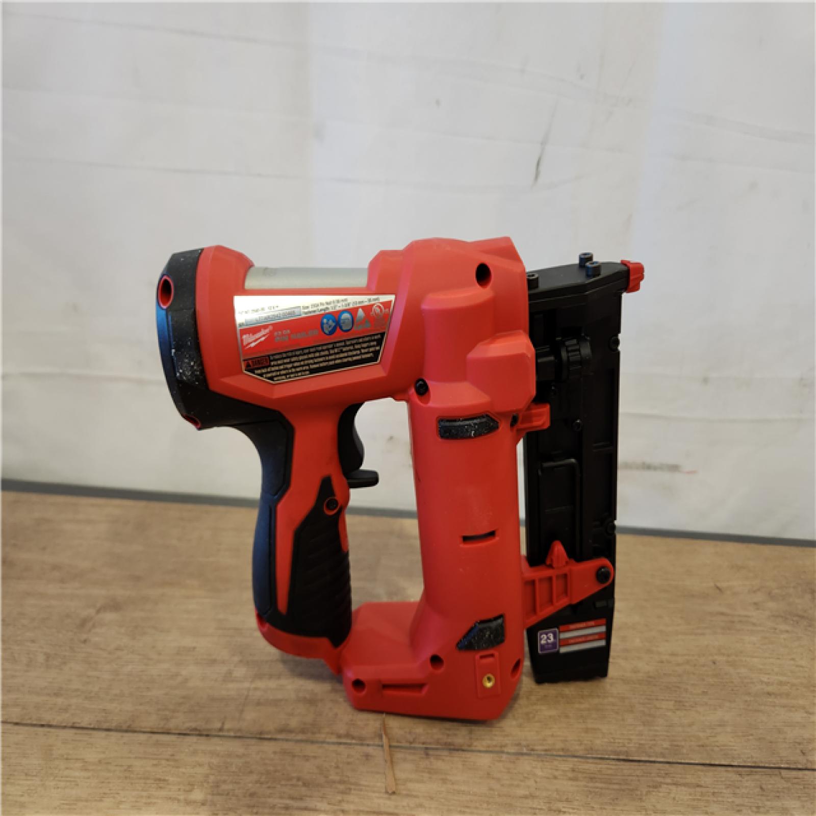 AS-IS- Milwaukee 12V 23 Gauge Cordless Pin Nailer (Tool Only)