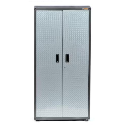 DALLAS LOCATION - Gladiator Ready-to-Assemble Steel Freestanding Garage Cabinet in Silver Tread (36 in. W x 72 in. H x 18 in. D)