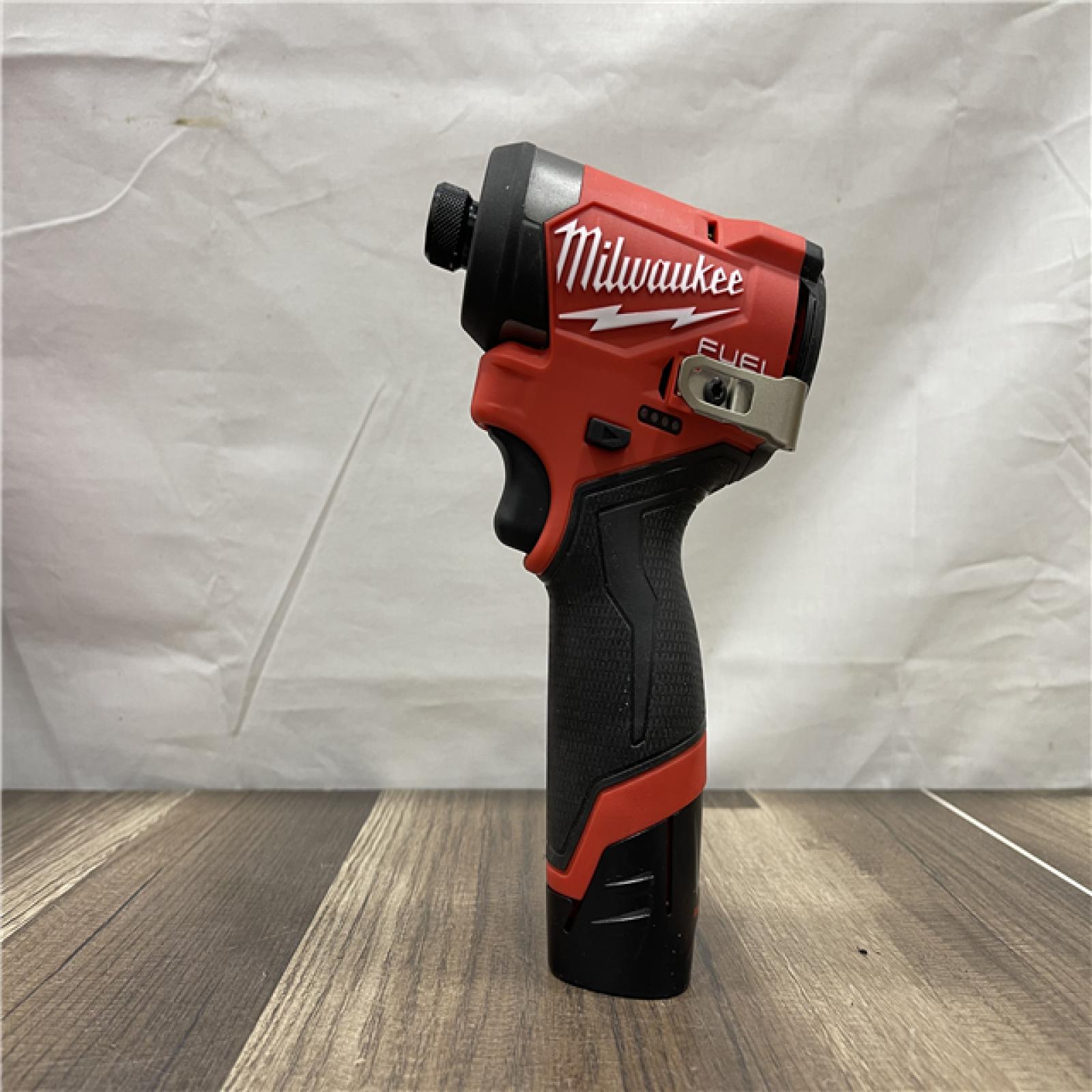 AS-IS Milwaukee FUEL 12V Lithium-Ion Brushless Cordless 1/4 in. Hex Impact Driver Kit