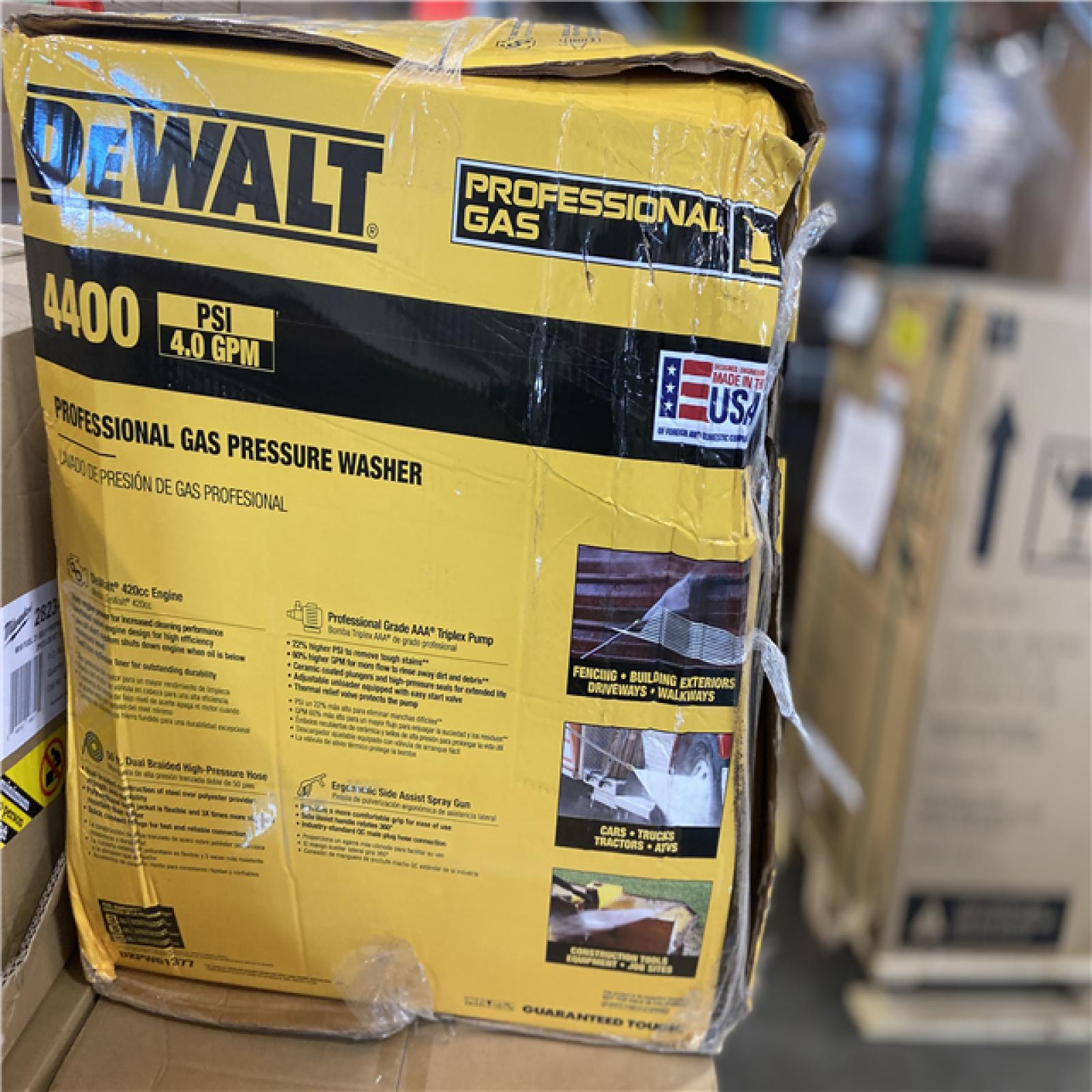 NEW! DEWALT 4400 PSI 4.0 GPM Cold Water Gas Pressure Washer