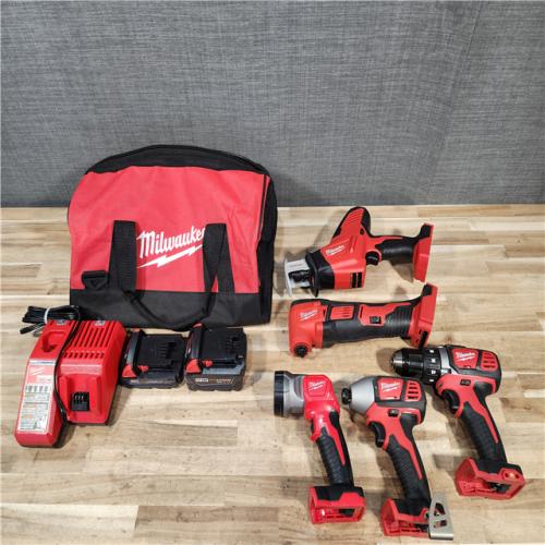 HOUSTON LOCATION - AS-IS Milwaukee 5 Tool Combo Kit W/ (2) Battery & Charger