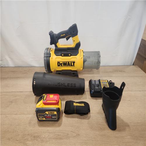 AS-IS- FLEXVOLT 60V MAX 160 MPH 760 CFM Brushless Cordless Battery Powered Blower Kit W/ (1) FLEXVOLT 4 Ah Battery and Charger