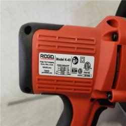 Phoenix NEW RIDGID K-45AF-5 Drain Cleaning Autofeed Snake Auger Machine with C-1 5/16 in. x 25 ft. Inner Core Cable  Gloves + 5 Pc Tool Set