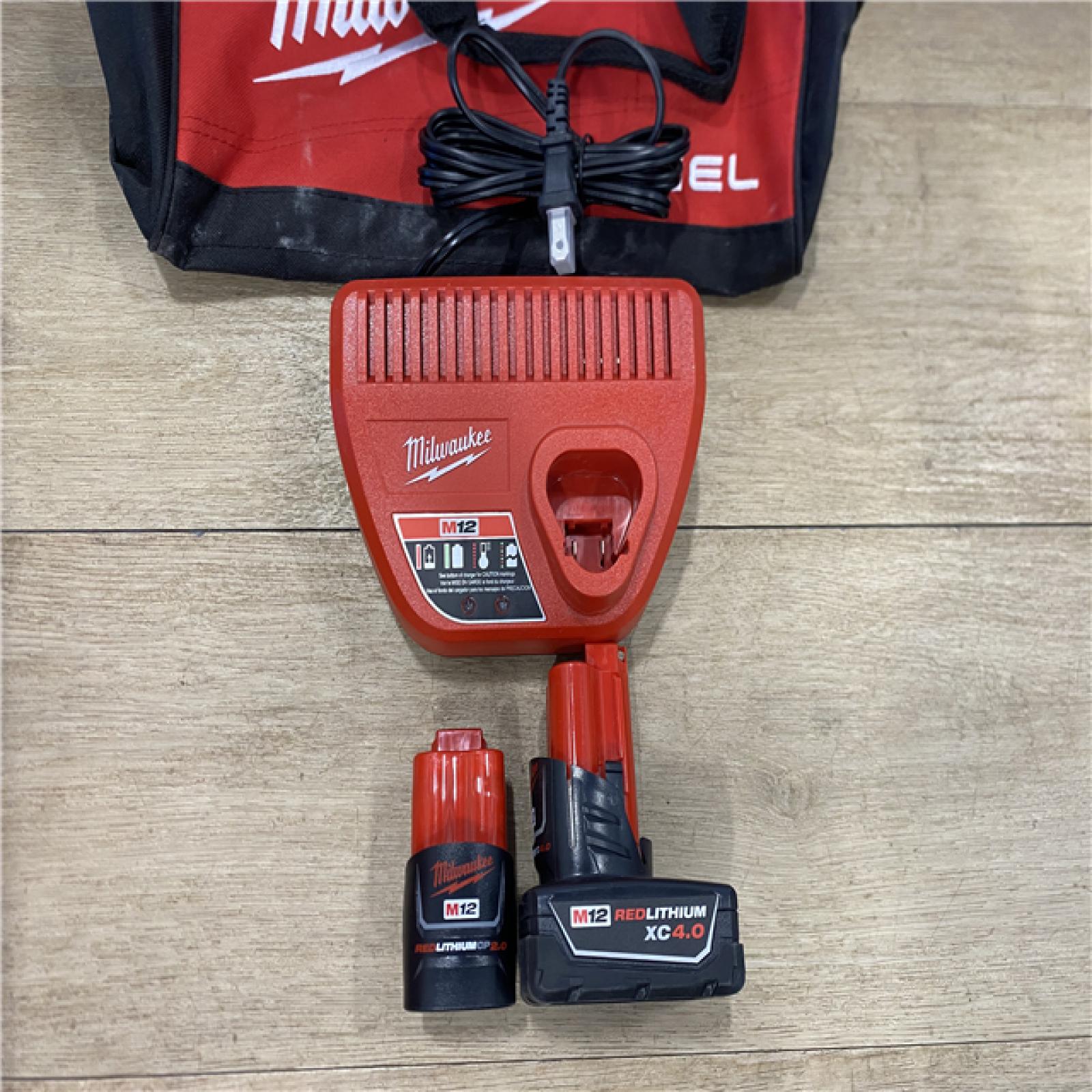 AS-IS Milwaukee FUEL 12-Volt Lithium-Ion Brushless Cordless Hammer Drill and Impact Driver Combo Kit