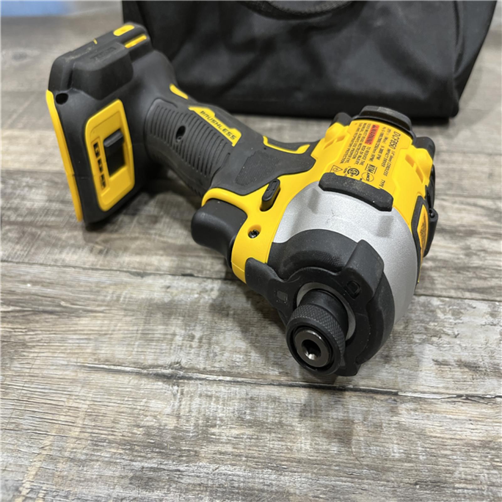 AS-IS DEWALT ATOMIC 20V MAX Lithium-Ion Cordless 1/4 in. Brushless Impact Driver Kit