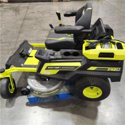 Dallas Location - As-Is RYOBI 80V HP Brushless 42 in. Battery Electric Cordless Zero Turn Riding Mower (3) 80V Batteriesand Charger