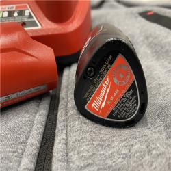 AS-IS Milwaukee Men's X-Large 12-Volt Lithium-Ion Cordless Gray Heated Jacket Hoodie Kit