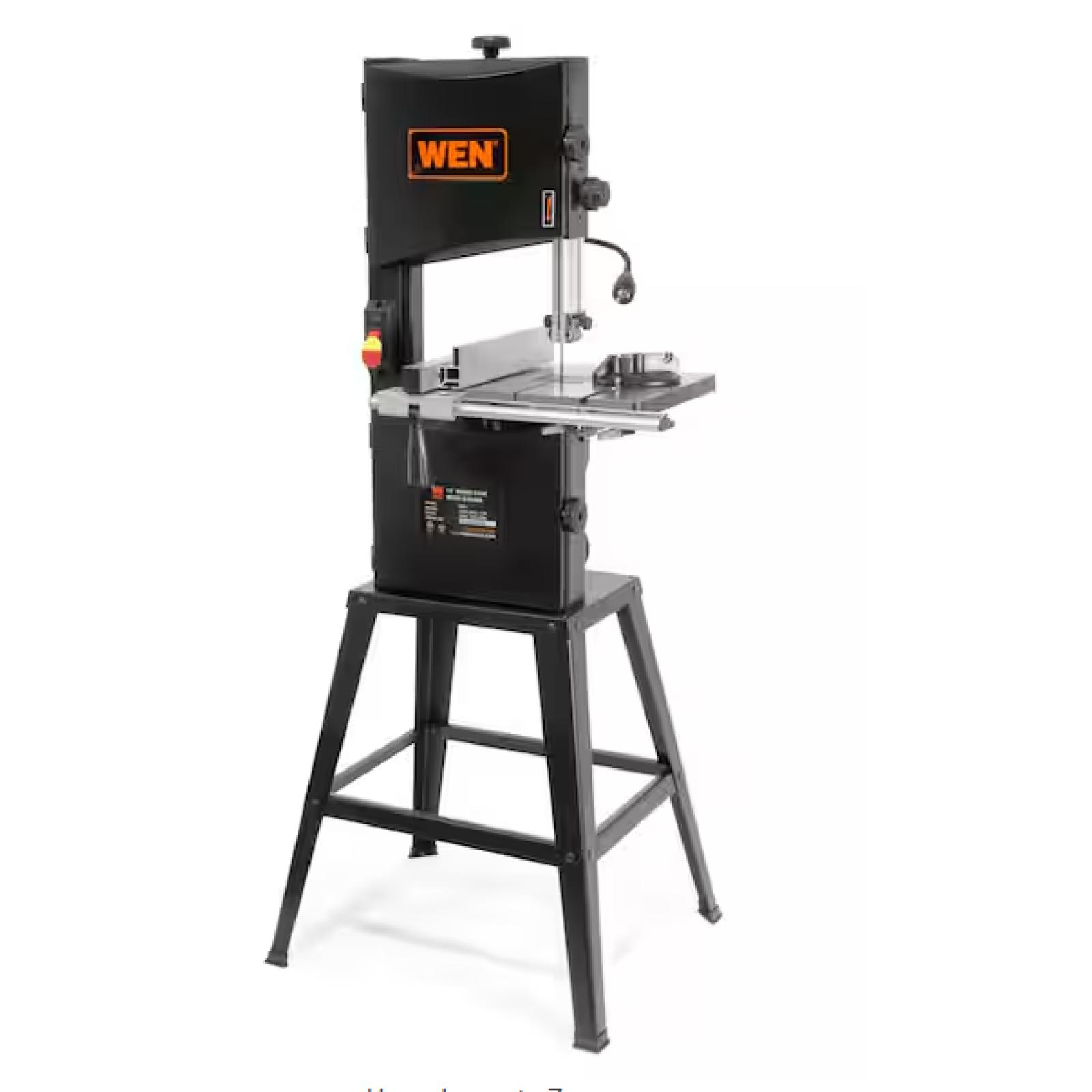 NEW! - WEN 3.5 Amp 10 in. 2-Speed Band Saw with Stand and Worklight
