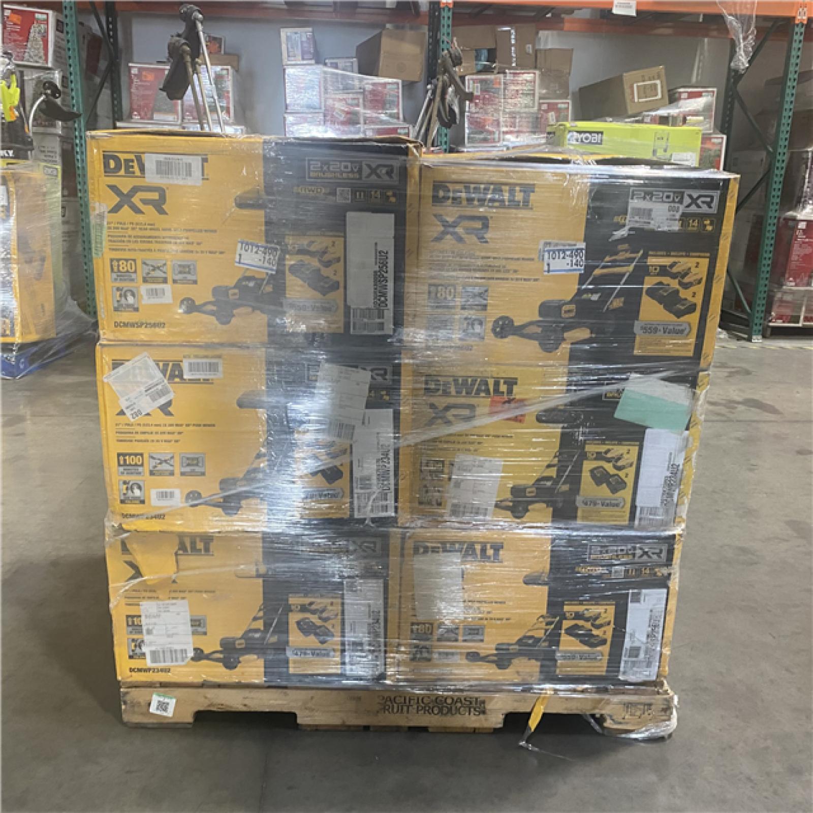 Dallas Location - As-Is DEWALT Lawn Mower Pallet(Lot Of 6)