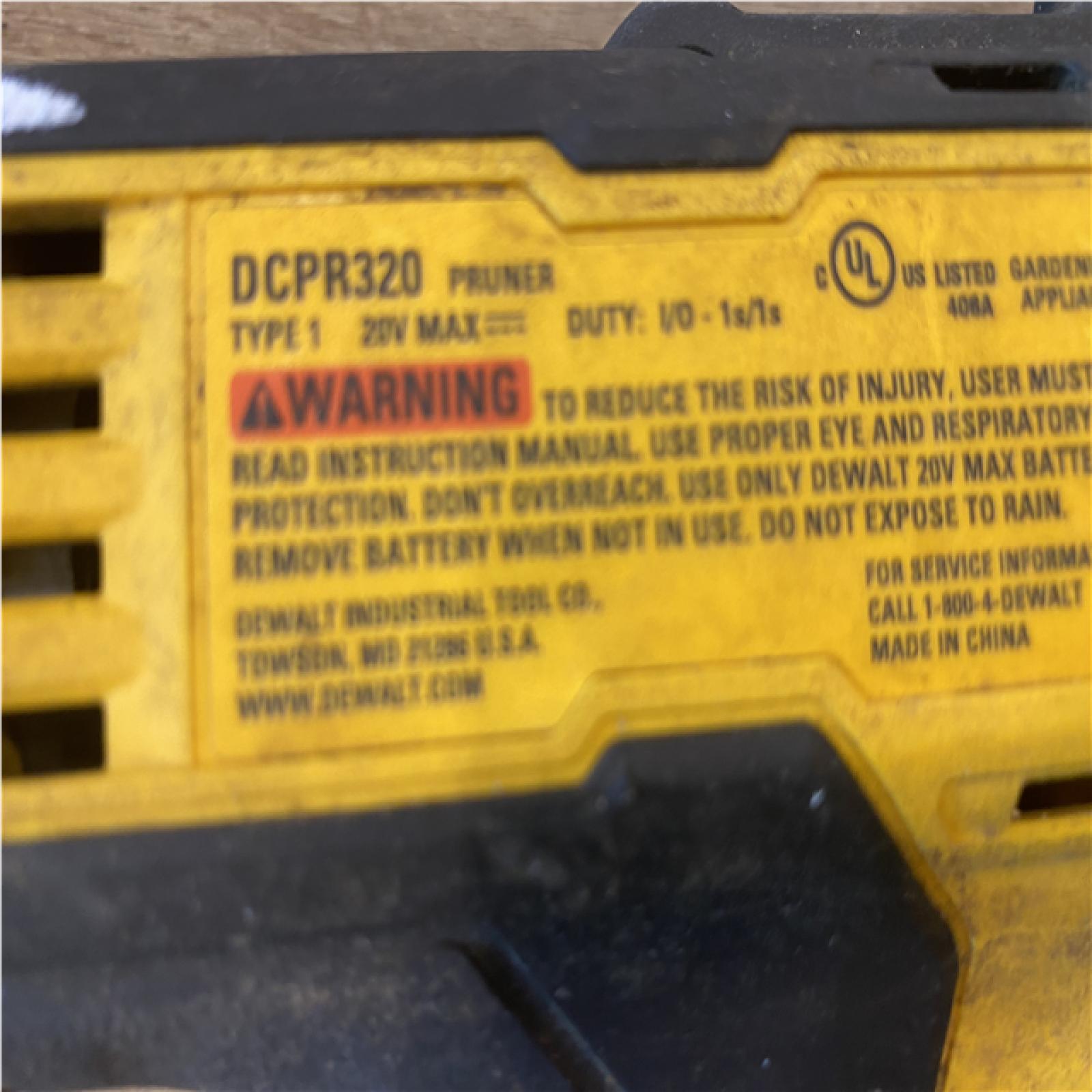 as-is DEWALT 20-Volt MAX 1 -1/2 in. Capacity Cordless Battery Powered Pruner (Tool Only)