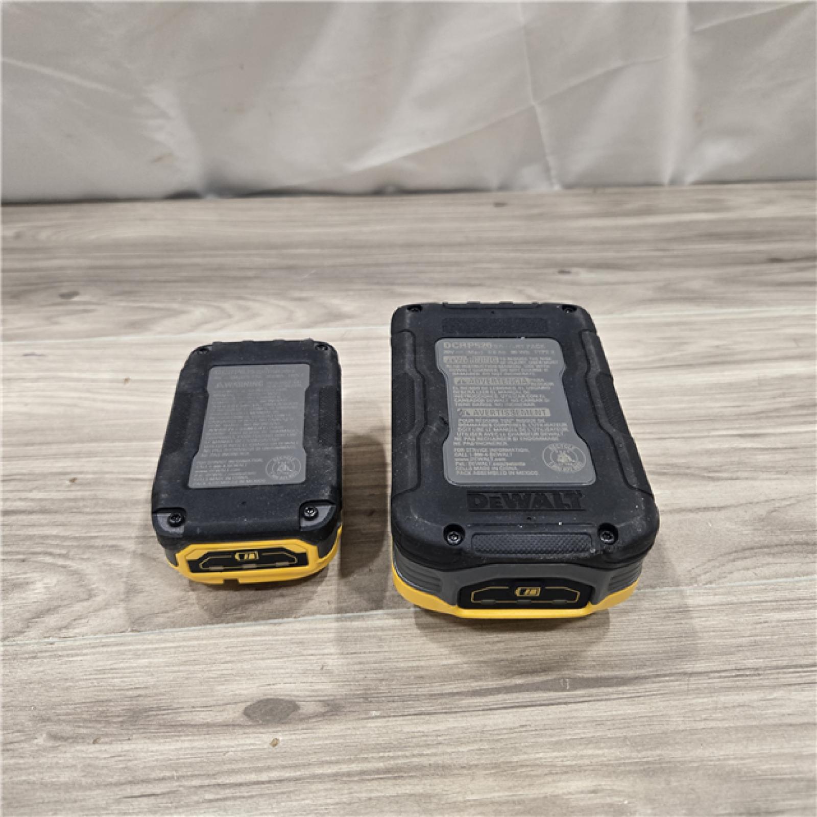 AS-IS Dewalt DCBP315-2C 20V MAX POWERSTACK Lithium-Ion Batteries and Charger Starter Kit