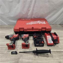AS-IS MILWAUKEE FUEL 18V Cordless Hammer Drill and Impact Driver Combo Kit