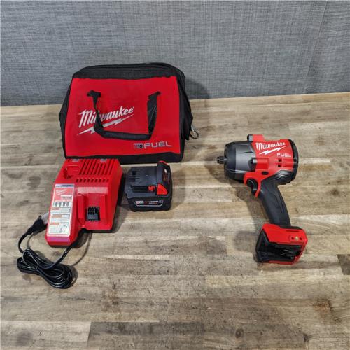 HOUSTON LOCATION - AS-IS Milwaukee M18 1/2 in. Cordless Brushless High Torque Impact Wrench Kit (Battery & Charger)