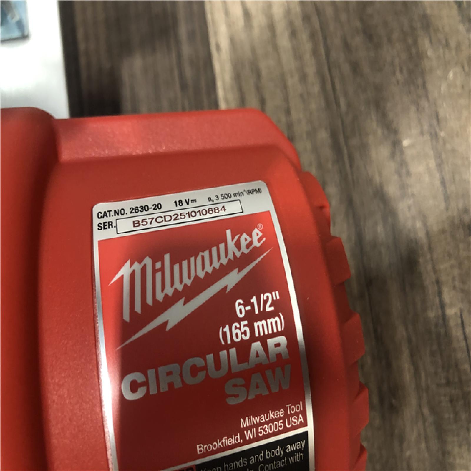 AS-IS Milwaukee 18V Lithium-Ion Cordless 6-1/2 in. Circular Saw (Tool-Only)