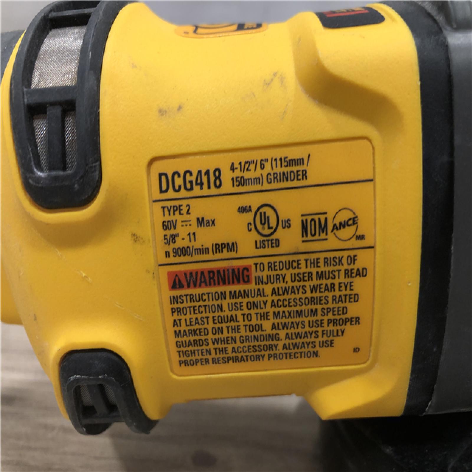 AS-IS DEWALT 60V MAX Cordless 4.5 in. to 6 in. Small Angle Grinder (Tool Only)