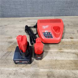 HOUSTON LOCATION - AS-IS Milwaukee 3497-22 12V Brushless Hammer Drill and Impact Driver Combo Kit