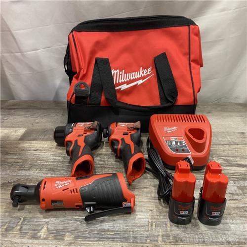 LIKE NEW - Milwaukee 12-Volt Lithium-Ion Brushless Cordless Subcompact Drill &Impact Driver Combo Kit