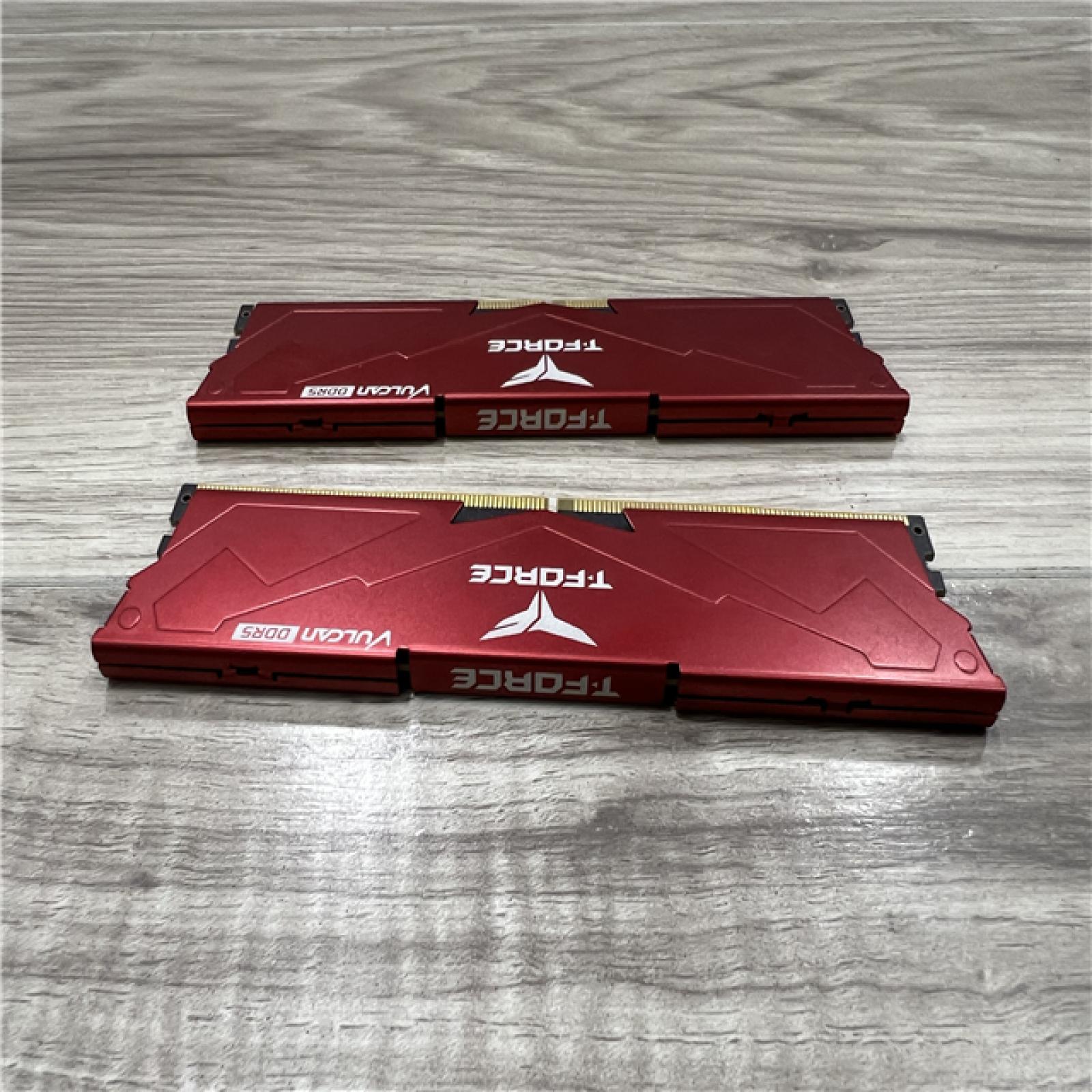 AS-IS TEAMGROUP T-Force VULCAN DDR5 6000mhz DESKTOP RAM BLACK 32gb (2x16gb) CL38