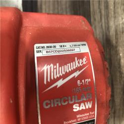 AS-IS Milwaukee 18V Lithium-Ion Cordless 6-1/2 in. Circular Saw (Tool-Only)