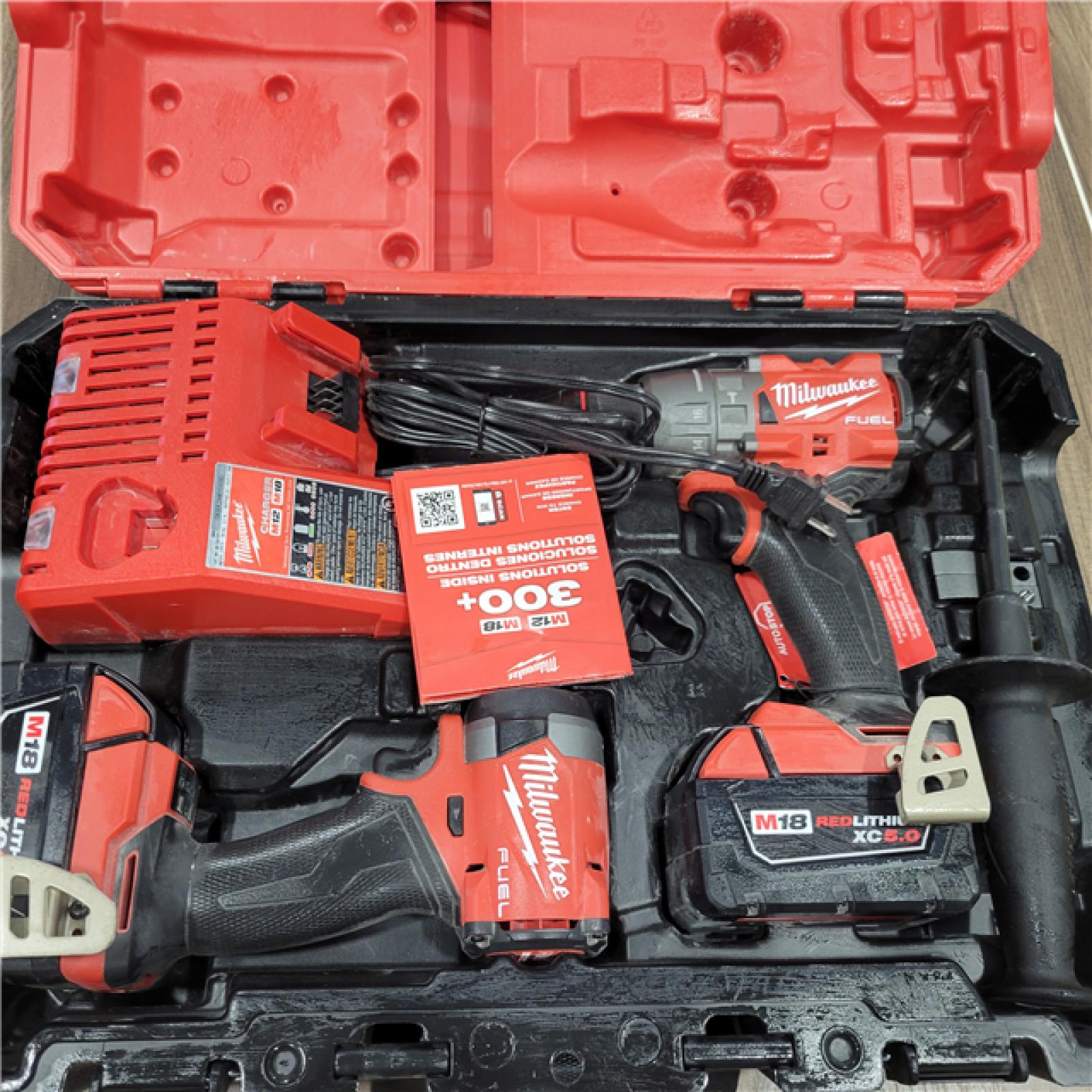 AS-IS Milwaukee M18 FUEL 18V Lithium-Ion Brushless Cordless Hammer Drill and Impact Driver Combo Kit (2-Tool) with 2 Batteries