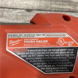 AS-IS Milwaukee FUEL 18-Volt Lithium-Ion Brushless Cordless Gen ll 16-Gauge Straight Finish Nailer (Tool Only)