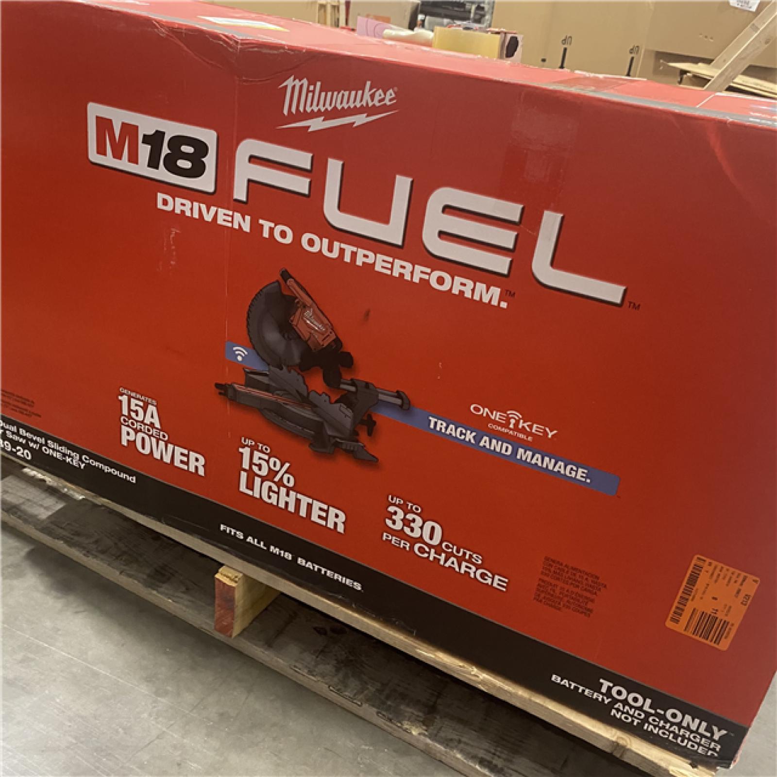 As-Is- Milwaukee M18 FUEL Brushless Cordless 12 in. Dual Bevel Sliding Compound Miter Saw (Tool Only)