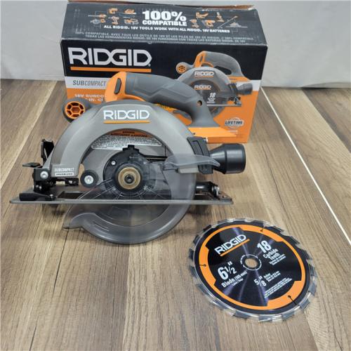 GOOD RIDGID 18V SubCompact Brushless Cordless 6 1/2 in. Circular Saw (Tool Only)