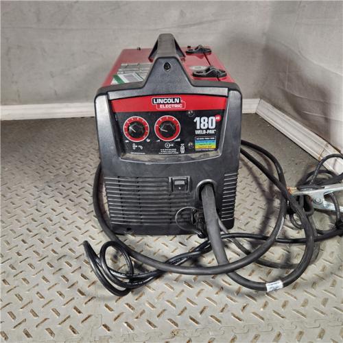 Houston location- AS-IS Lincoln Electric Weld-Pak 180  Amp MIG and Flux-Core Wire Feed Welder, 115V, Aluminum Welder with Spool Gun Sold Separately