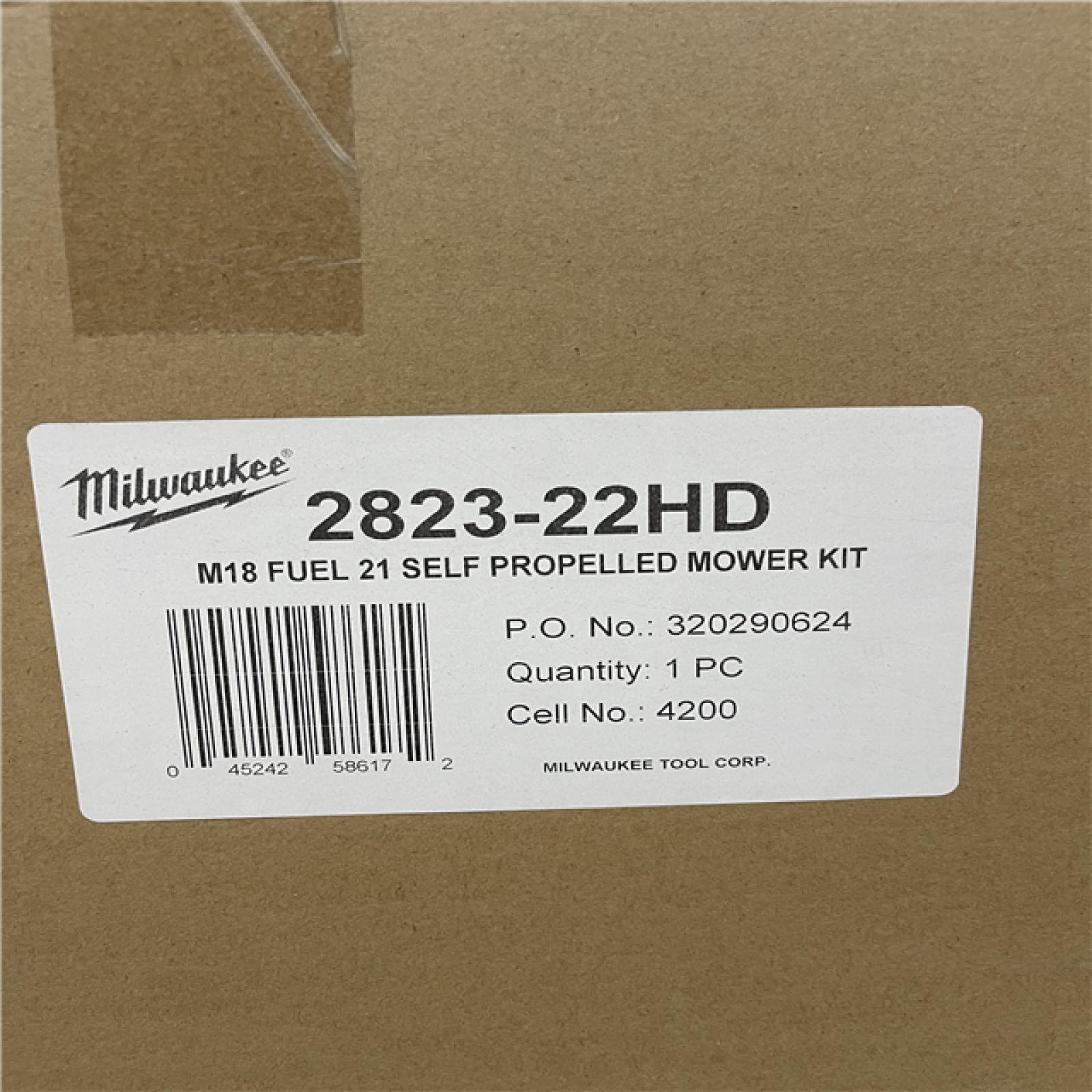 DALLAS LOCATION- NEW!- Milwaukee M18 FUEL 21 Self-Propelled Dual Battery Mower Kit