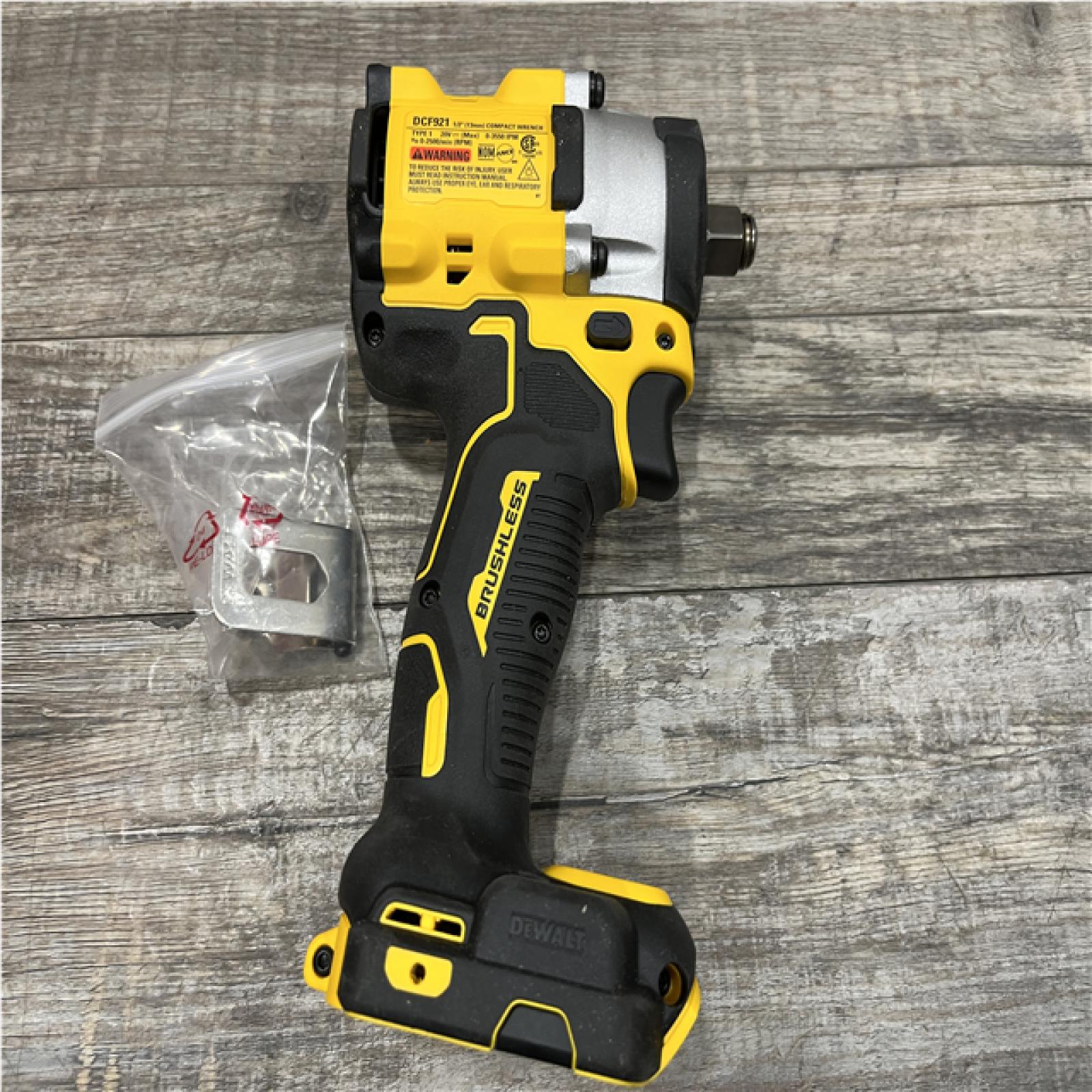 AS-IS DEWALT ATOMIC 20V MAX Cordless Brushless 1/2 in. Variable Speed Impact Wrench (Tool Only)