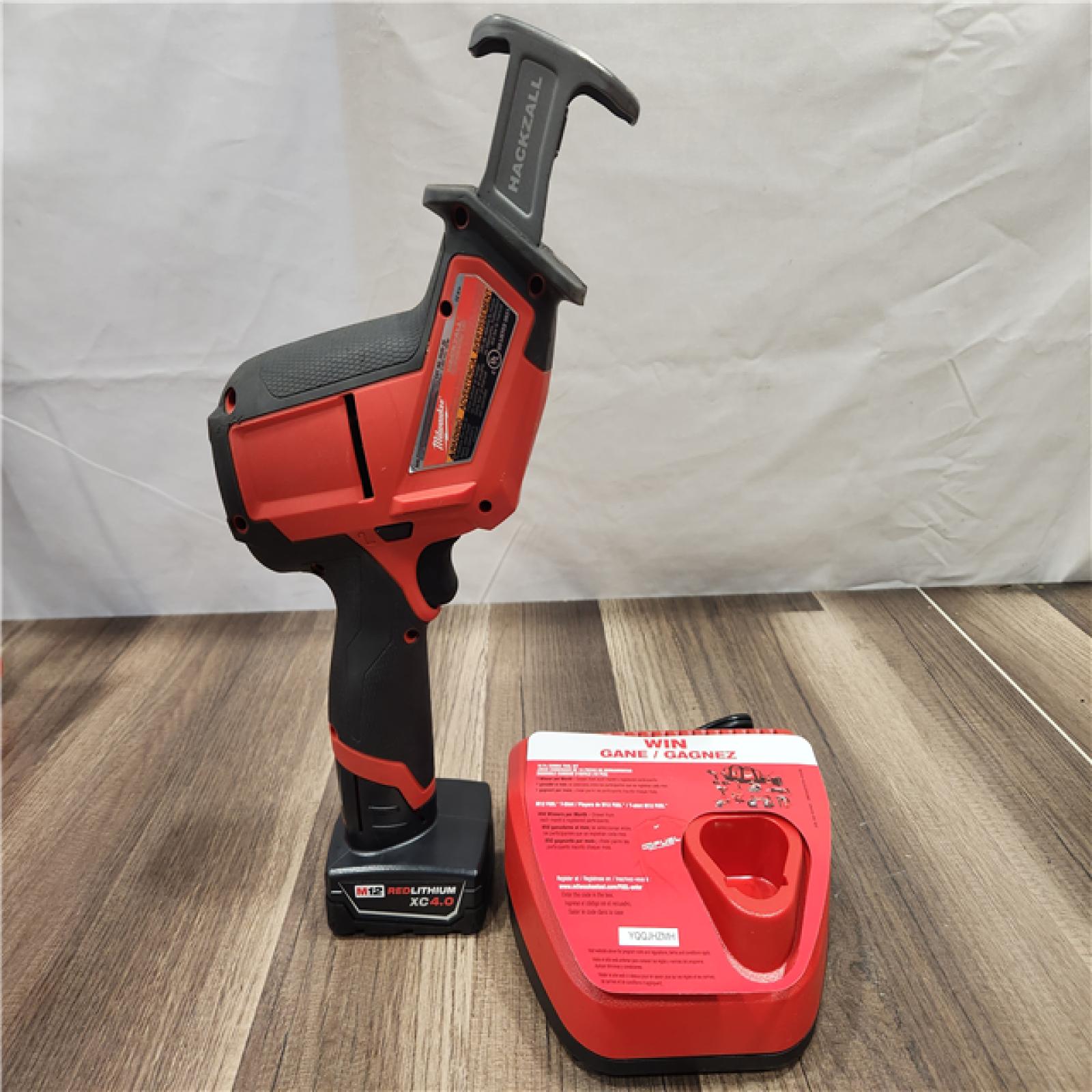 AS-IS- Milwaukee M12 FUEL 12-Volt Lithium-Ion Brushless Cordless HACKZALL Reciprocating Saw Kit W/ Free M12 2.0Ah Compact Battery