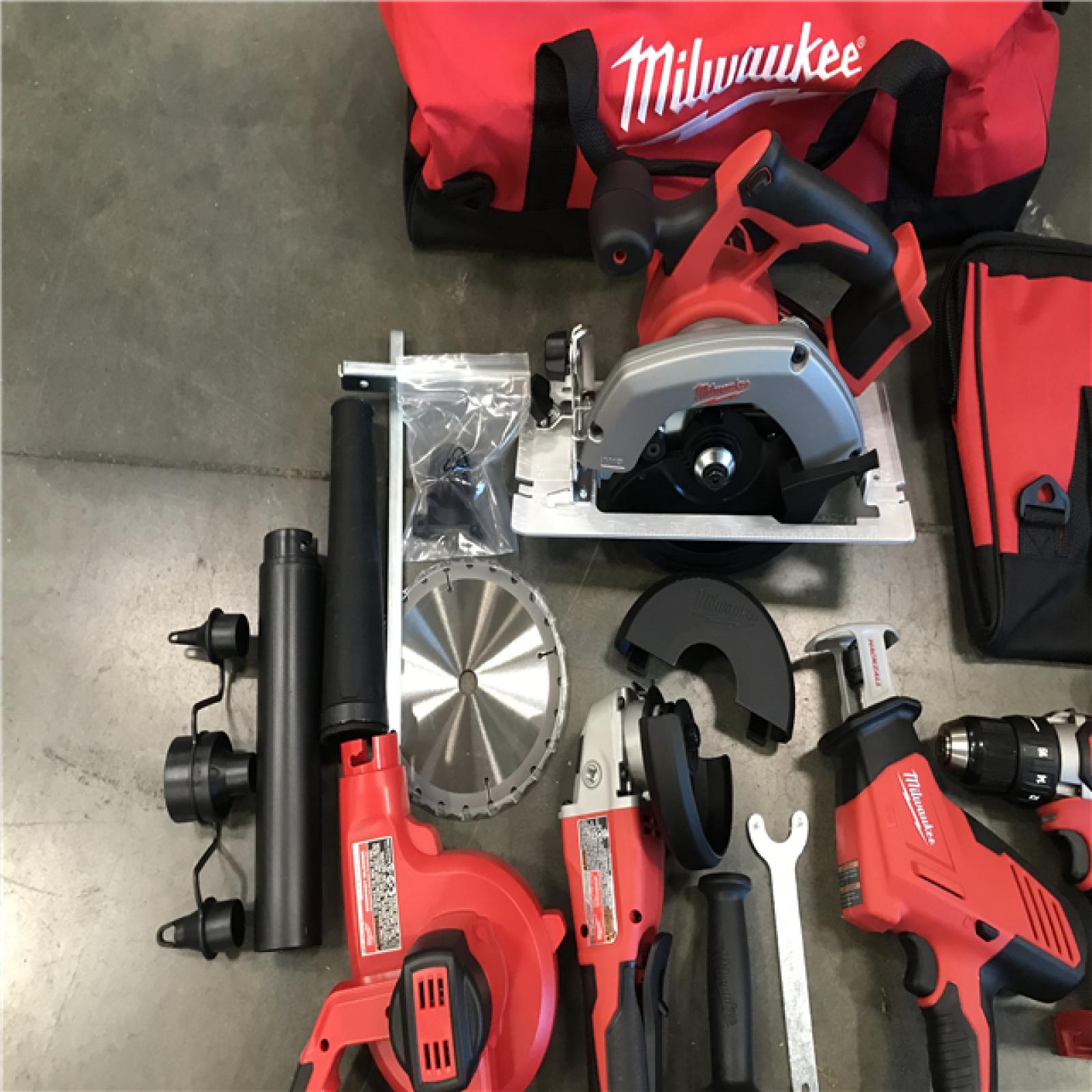California NEW Milwaukee M18 18V Cordless 10-Tool Combo Kit W/ 2 Batteries