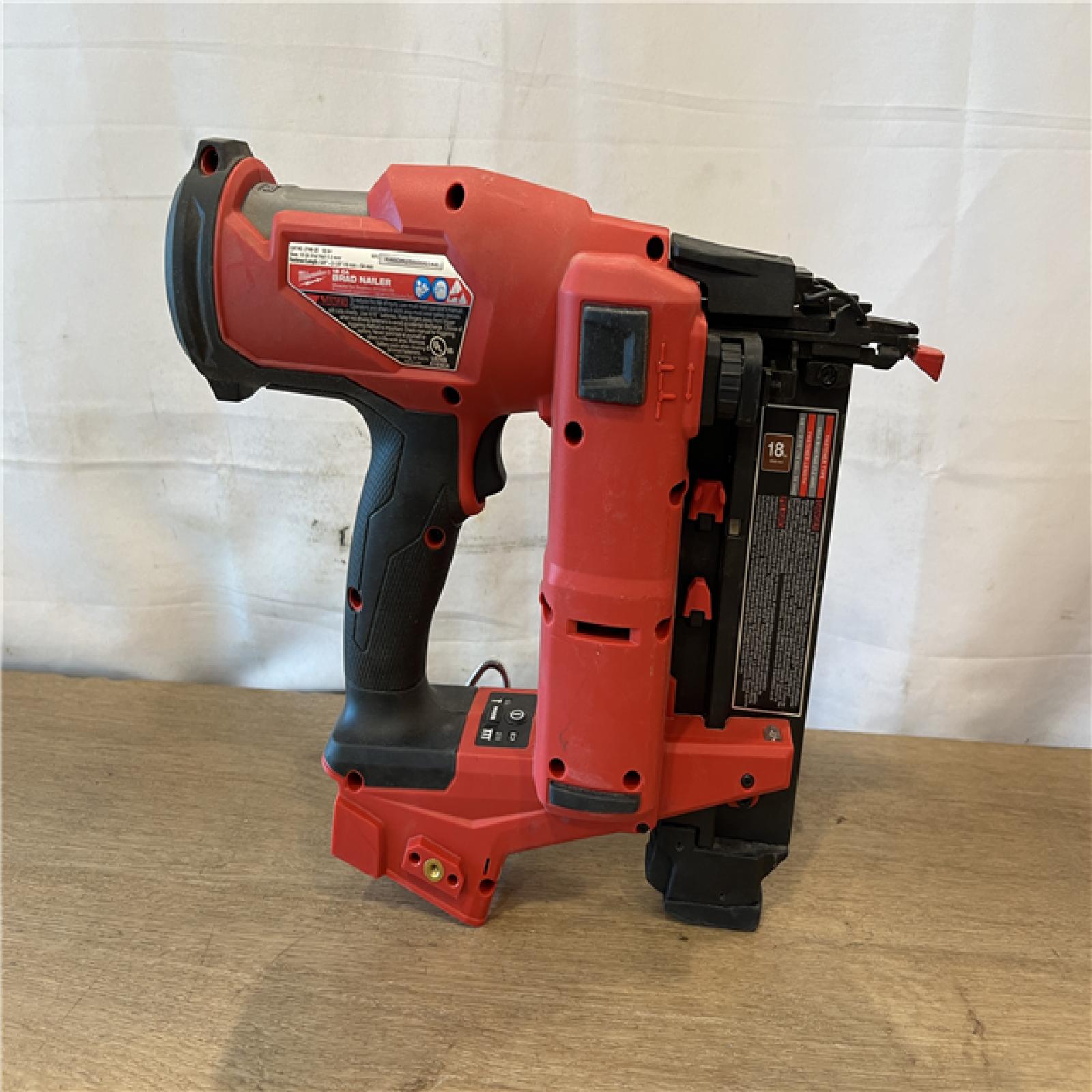AS-IS Milwaukee FUEL 18-Volt Lithium-Ion Brushless Cordless Gen II 18-Gauge Brad Nailer (Tool-Only)