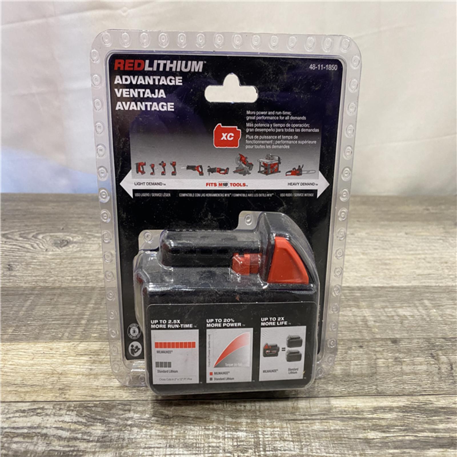 NEW - Milwaukee 18-Volt 5.0 Ah Lithium-Ion XC Extended Capacity Battery Pack