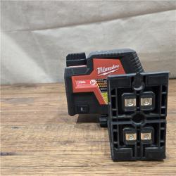 AS-IS Milwaukee 3521-21 4V Lithium-Ion Cordless USB Rechargeable Green Beam Cross Line Laser