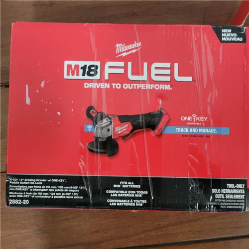 California NEW Milwaukee 4 1/2/ 5 Braking Grinder (Tool Only)