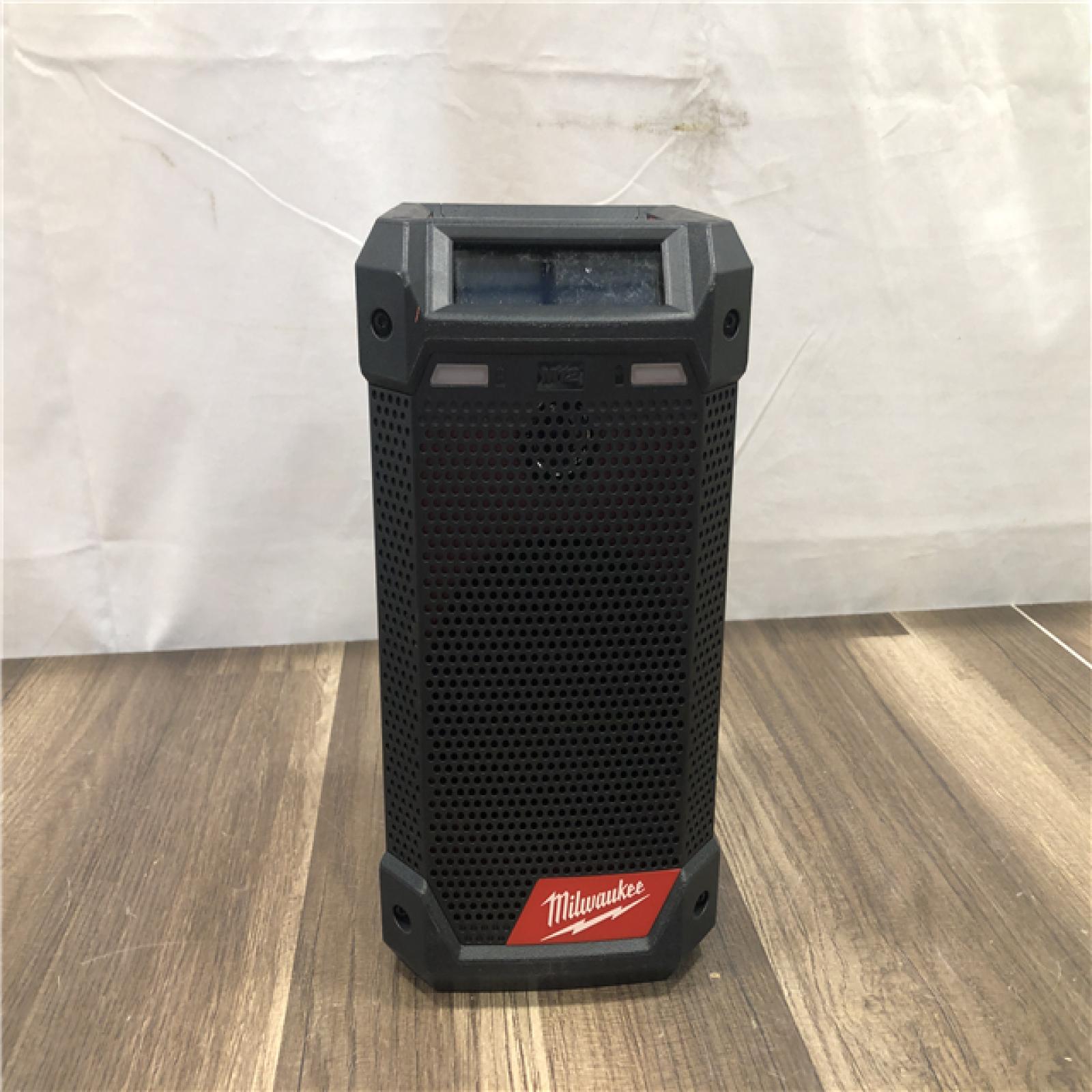 AS-IS Milwaukee  12-Volt Lithium-Ion Cordless Bluetooth/AM/FM Jobsite Radio with Charger